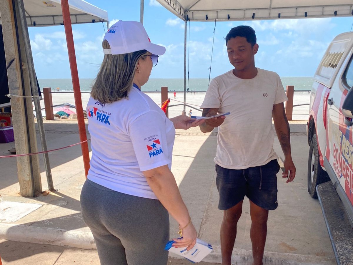 Seju/CMDV na praia de Ajuruteua, em Bragança