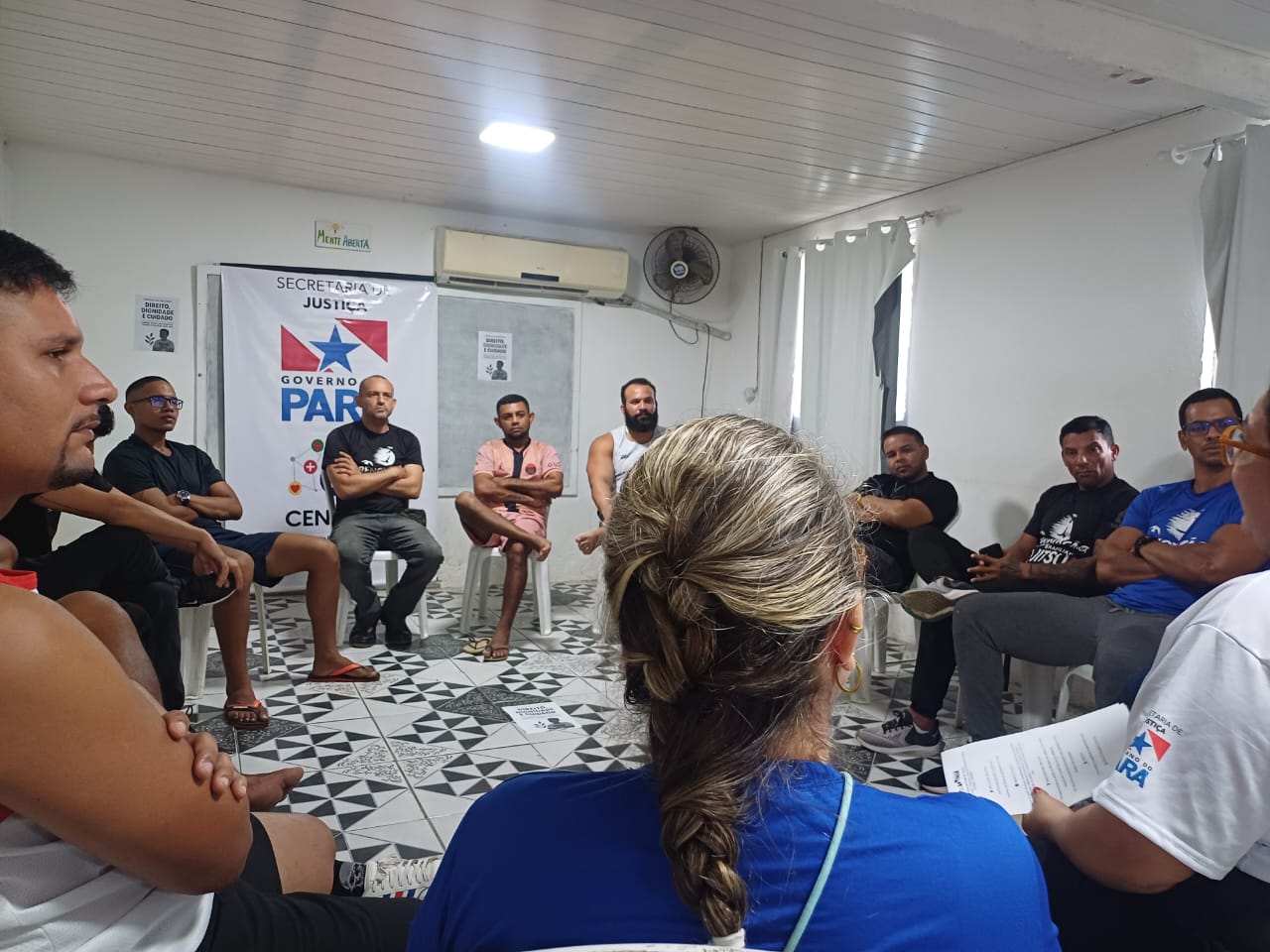 Atividade da Cenpren em comunidade terapêutica em Mosqueiro