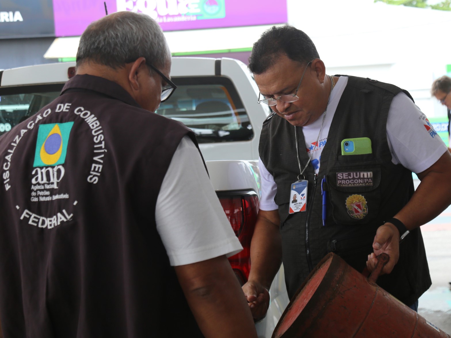 Fiscalização Procon Pará em postos