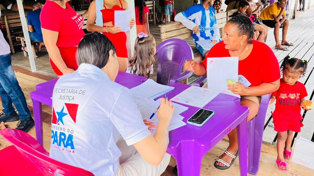 Ação da Seju no Marajó