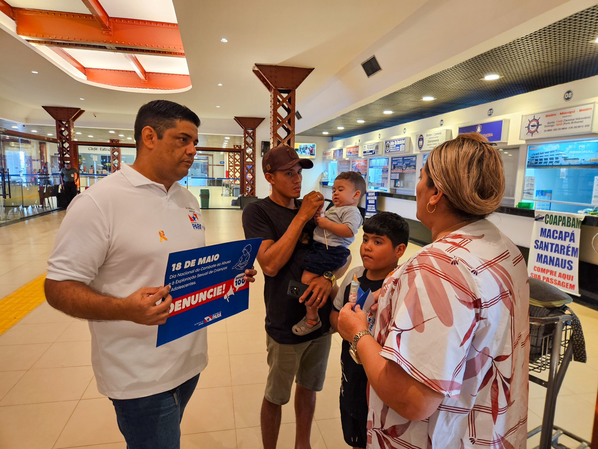 Ação Maio Laranja em Belém